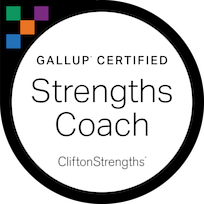 Gallup certified Strengths Coach badge