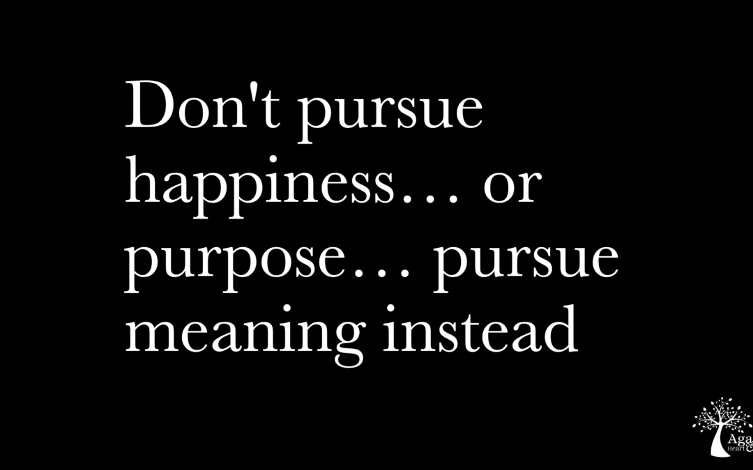The tyranny of the pursuit of happiness and purpose