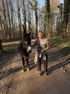 Balthazar, the donkey & Dina Sabry Fivaz