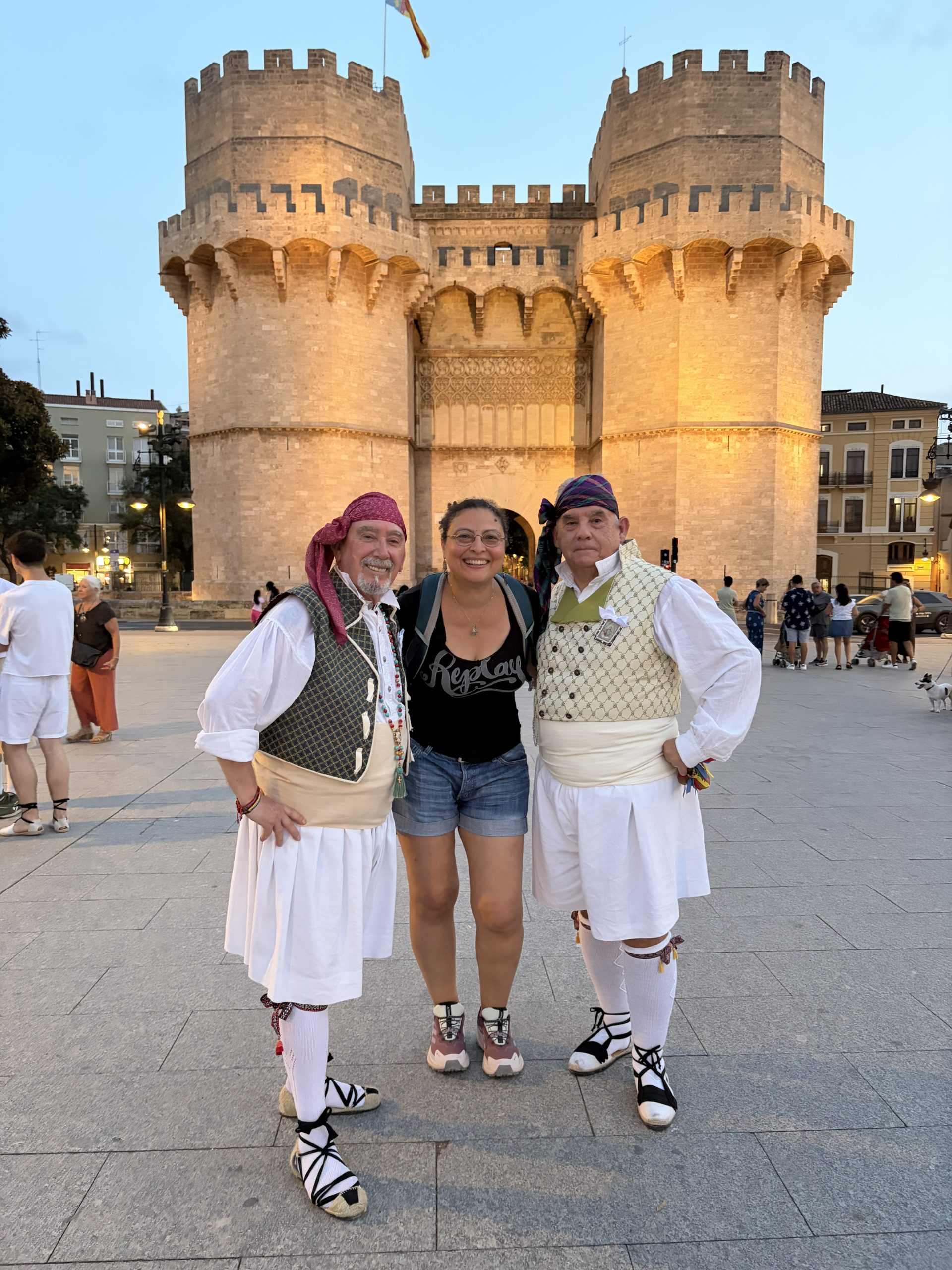 Image of Dina Sabry Fivaz in Valencia, on an impromptu walk to Torres de Serranos
