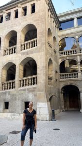 Dina at the Geneva City Hall. 