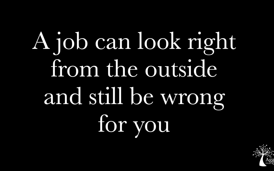 When a good job is no longer the right job