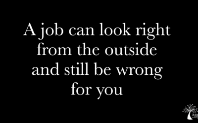 When a good job is no longer the right job